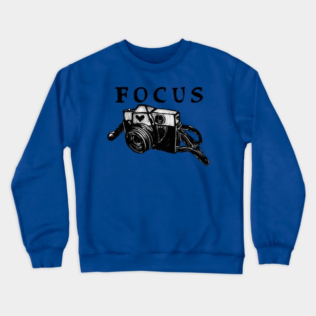 Focus On Photography: Vintage 35mm Camera Crewneck Sweatshirt by Tessa McSorley